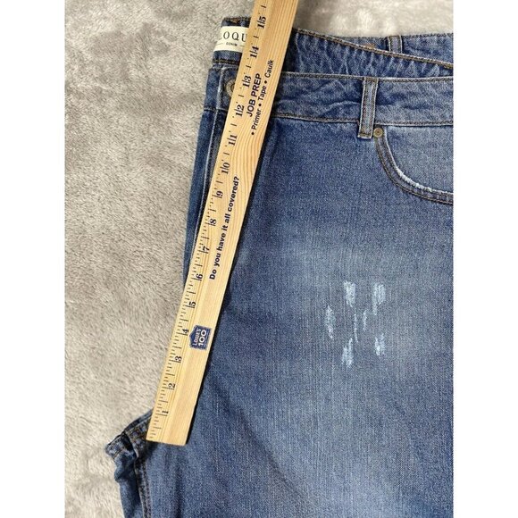 ELOQUII Denim Distressed Relaxed Ankle Length Jeans Women’s Sz 18W - Picture 8 of 14